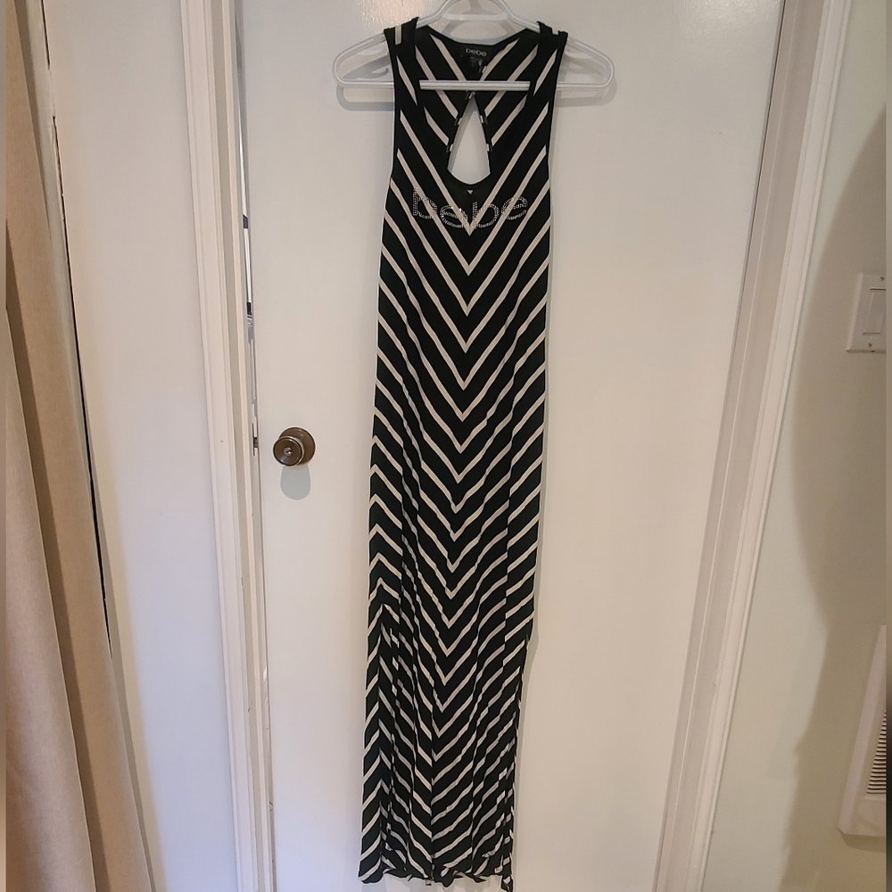 Bebe Stripped Maxi Dress